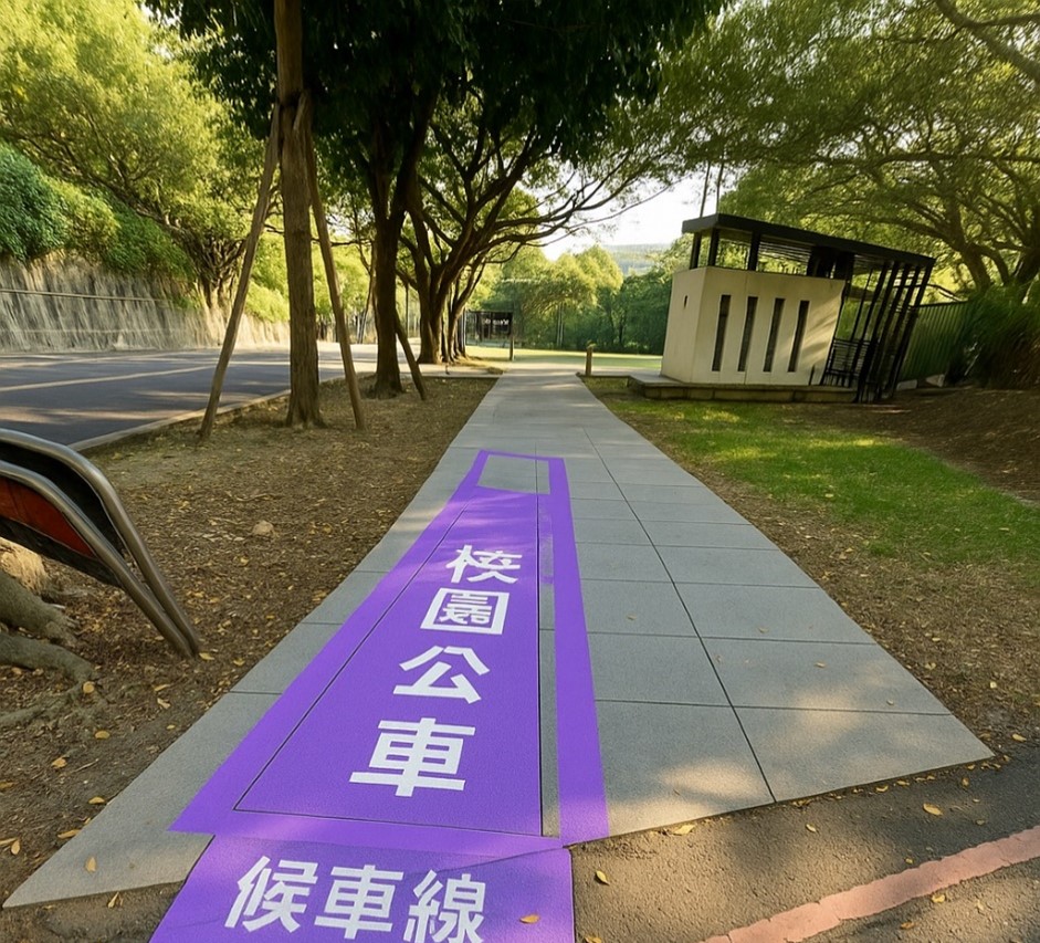 楓林人行道候車